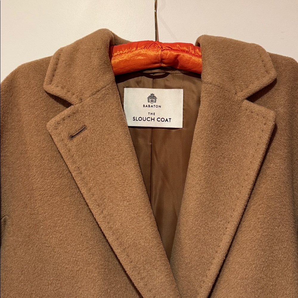 Babaton Slouch Mid Coat in Camel Brown